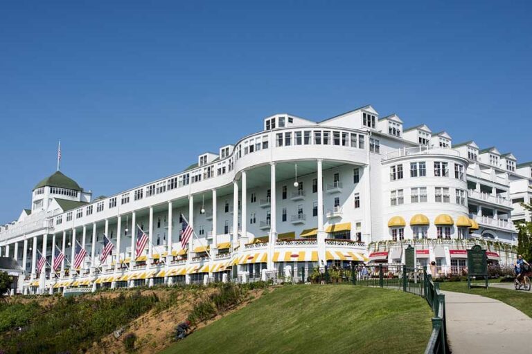 Picture of the Grand Hotel, the iconic property on Mackinac Island.